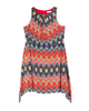 Vachellia Sleeveless Sharkbite Fit and Flare Dress - thumbnail