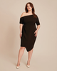 Adeline Off The Shoulder Midi Dress - thumbnail