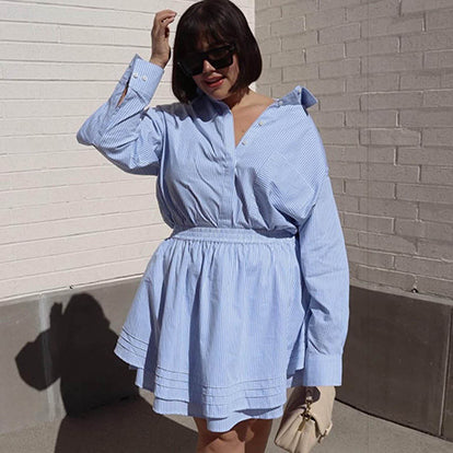 11 Honoré Maeve Oversized Shirt Dress and Nelly Skirt