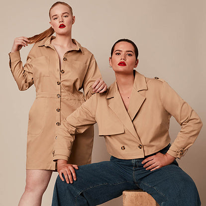 11 Honoré Teedra Shirt Dress and Billie Cropped Trench