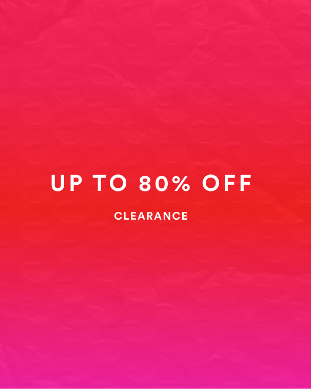 Up to 80% off clearance
