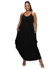 Spaghetti Strap Harem Dress - thumbnail