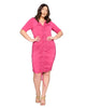 Clara Ruched Midi Dress - thumbnail