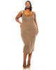 Jennie Spaghetti Strap Midi Dress - thumbnail