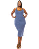 Jennie Spaghetti Strap Midi Dress - thumbnail