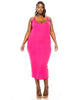 Jennie Spaghetti Strap Midi Dress - thumbnail