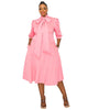 Casey Scuba Flare Dress - thumbnail