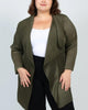 Patricia Mini Accordion Pleats Waterfall Cardigan - thumbnail