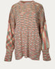 Space-Dye Oversized Sweater in Olive Combo - thumbnail