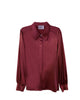 Sigourney Blouse - Burgundy Silk - thumbnail
