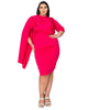 Dahlia Sash Cape Dress - thumbnail