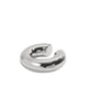 Large Chunky Ear Cuff- Silver - thumbnail