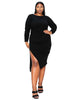 Bianca Open Back Slit Dress - thumbnail