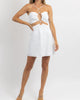 Blurred Lines Mini Dress In White - thumbnail