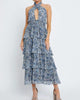 Lulua Maxi Dress In Blue Tempera - thumbnail