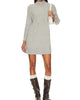 Jaci Sweater Dress In Heather Grey - thumbnail