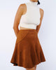 Aje Paneled Mini Skirt In Brown - thumbnail