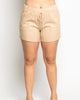Linen Shorts- Volume In Natural - thumbnail