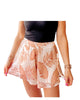 Satin Swing Shorts In Taupe - thumbnail