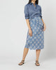 Ashley Pareo Skirt In Blue Picot Liberty - thumbnail