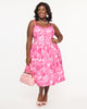 Barbie x Unique Vintage Pink Barbie Print Swing Dress - thumbnail