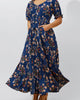 Carla Maxi Dress Floral Puff Short Sleeves - thumbnail