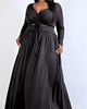 Anuli Two Piece Maxi Skirt Set In Black - thumbnail