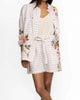 Adele Trapunto Belted Short In Plaid - thumbnail