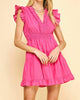 Arianna Mini Dress In Pink - thumbnail