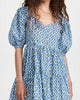 Aneli Dress In Palm Trellis - thumbnail