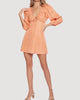 Beach Peach Mini Dress In Peach-Orange - thumbnail