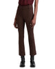 Cropped Flare Trouser In Chocolat - thumbnail