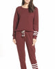 Coastal Waves Jogger In Syrah - thumbnail
