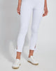 Dela Tie Crop Legging In White - thumbnail