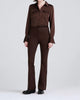 Crosby Flare Trouser In Chocolate - thumbnail