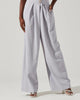 Boyfriend Criss Cross Pleated Wide Leg Pants In Haze Blue - thumbnail