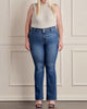 Curvy Utility Bootcut In Blue - thumbnail