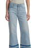 Cropped Wide Leg Jean W/ Hi Rel Fray Hem In Kirra - thumbnail