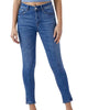 Curvy Yoke Mid Rise Skinny Jean In Dark Blue - thumbnail