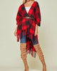 Buffalo Plaid Wrap In Red - thumbnail