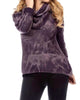 Bleached Infinity Scarf In Plum - thumbnail