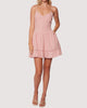 Bird Song Mini Dress In Pink - thumbnail