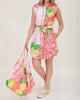Carlotta Dress In Coral Lemon - thumbnail