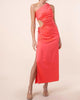 Della Cut Out Dress In Bright Coral - thumbnail