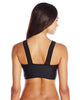 Bottom'S Up Sport Crew Neck Mesh Bikini Top In Black - thumbnail