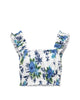 Ruched Floral Crop Top - thumbnail
