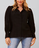 Maxine Shirt Fitted Long Puffy Sleeves Solid - thumbnail