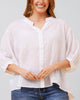 Roxanne Oversized Semi-Sheer Shirt Blouse Solid - thumbnail