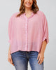 Roxanne Oversized Semi-Sheer Shirt Blouse Solid - thumbnail