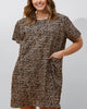 Eugenie Dress Loose Styled A-Line Geometric Print Black - thumbnail